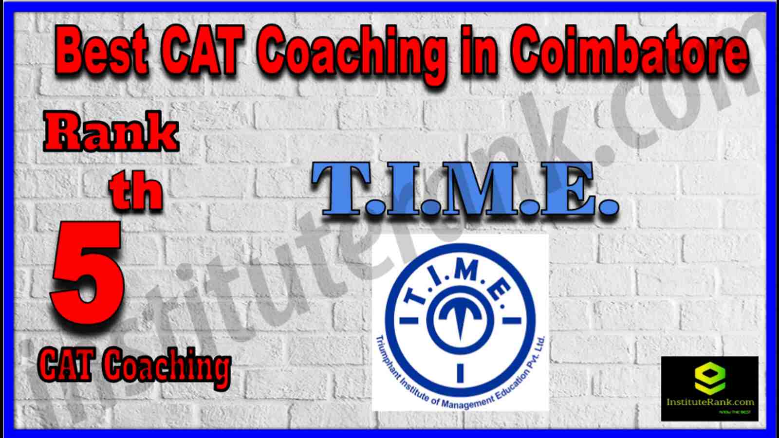 Rank 5 Best CAT Coaching in Coimbatore