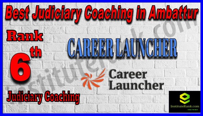 Rank 6. Career LauncherĀ Best Judiciary Services Coaching in Ambattur