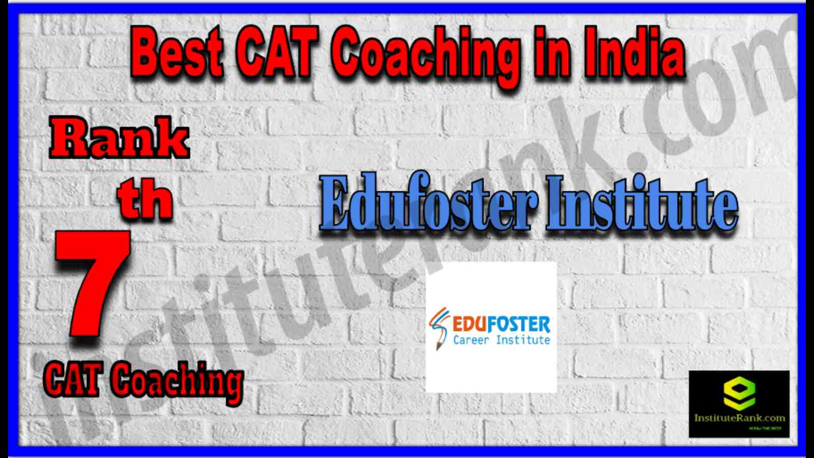Rank 7 Best CAT Coaching in India