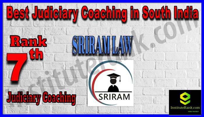 Rank 7. Chennai Justice Law Academy Best Judiciary Services Coaching in South India