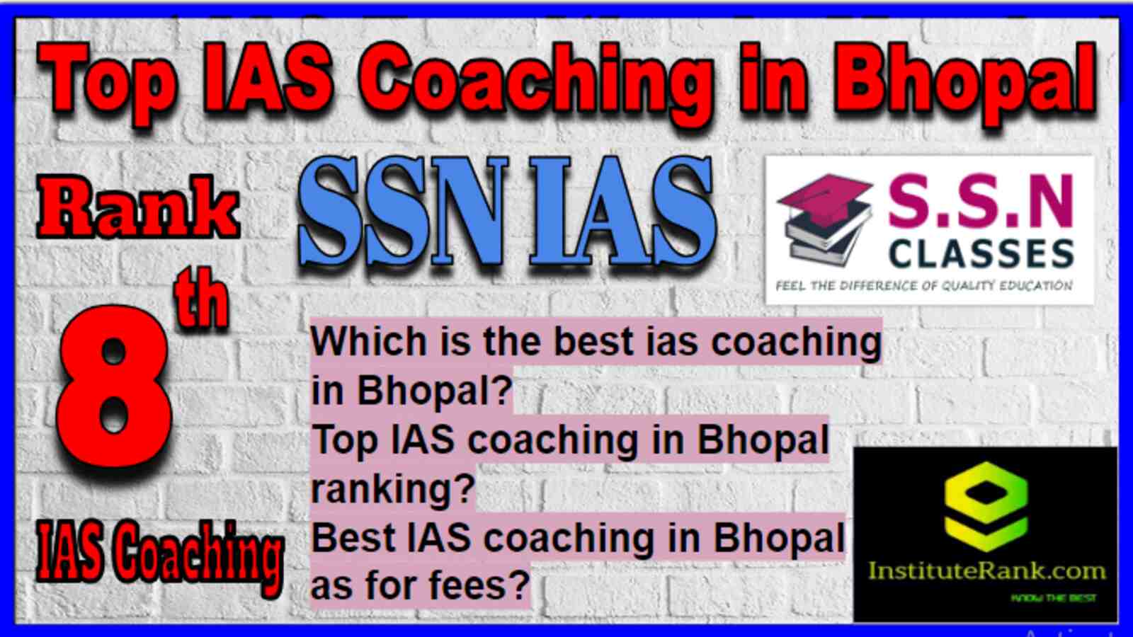 Rank 8 Top IAS Coaching in Bhopal, Rank 8 Best IAS Coaching in Bhopal Rank 8 Top IAS Coaching in Bhopal