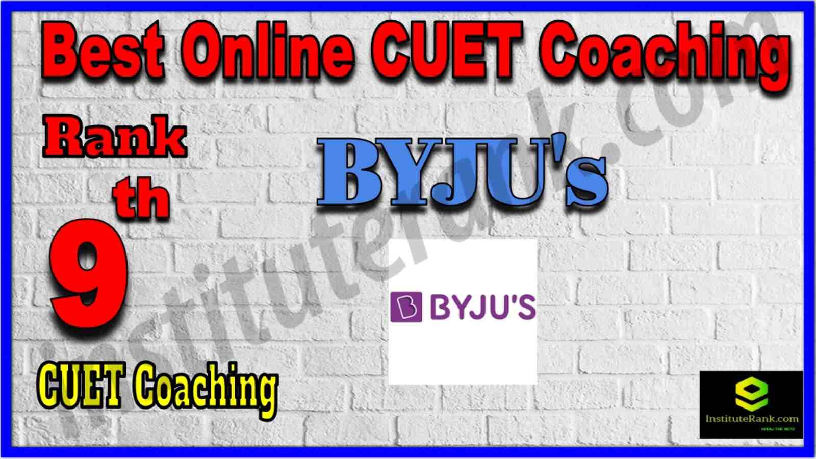 Rank 9 Best Online CUET Coaching