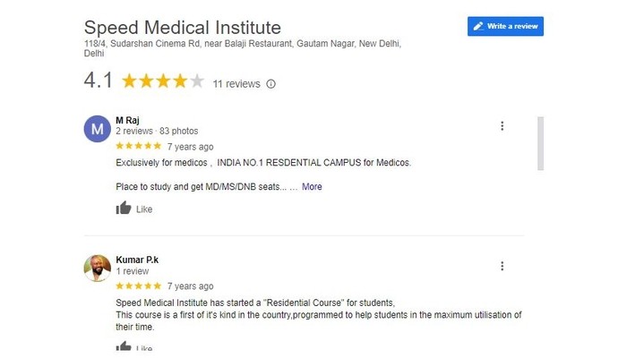 Speed medical Institute Review