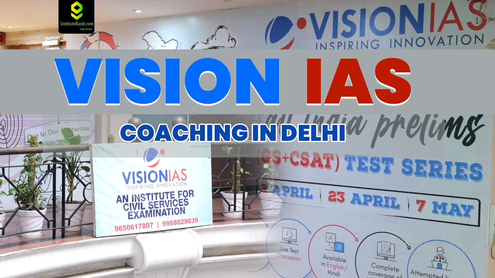 Vision IAS Coaching in Mukherjee Nagar