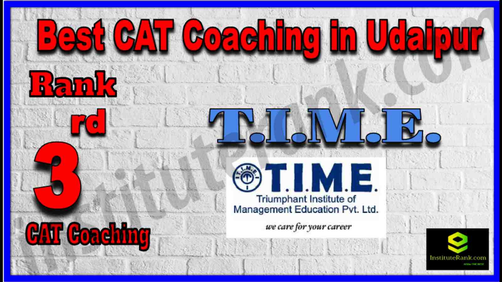 Rank 3 Best CAT Coaching in Udaipur