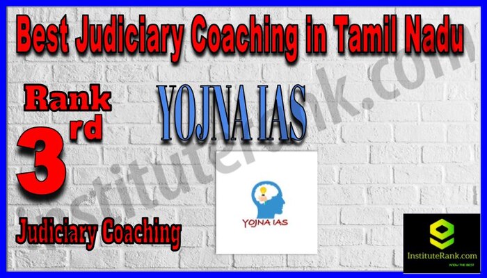 Rank 3. Yojna IAS Best Judiciary Services Coaching in Tamil Nadu