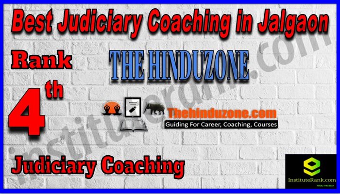 Rank 4. The Hinduzone IAS Best Judiciary Services Coaching in Jalgaon