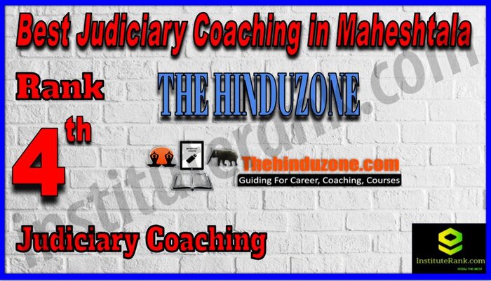 Rank 4. The Hinduzone IAS Best Judiciary Services Coaching in Maheshtala