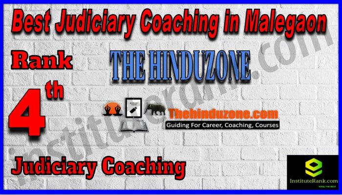 Rank 4. The Hinduzone IAS Best Judiciary Services Coaching in Malegaon