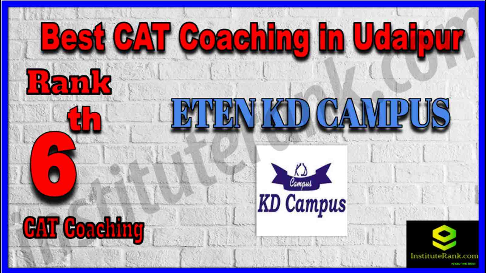 Rank 6 Best CAT Coaching in Udaipur