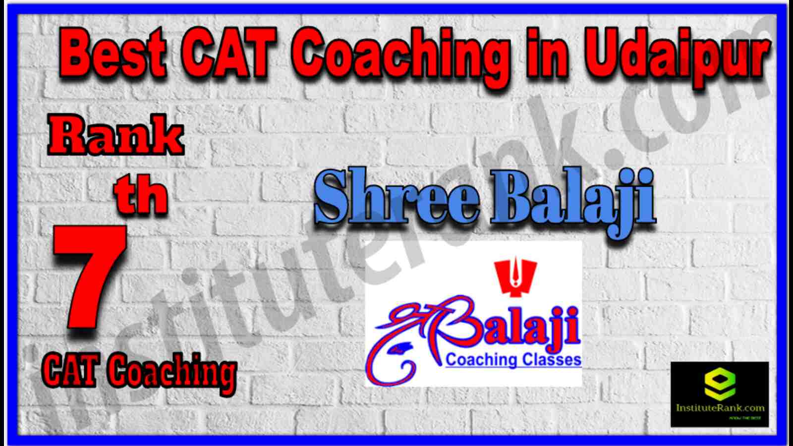 Rank 7 Best CAT Coaching in Udaipur