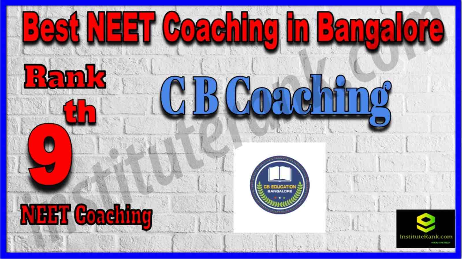 Rank 9 Best NEET Coaching in Bangalore