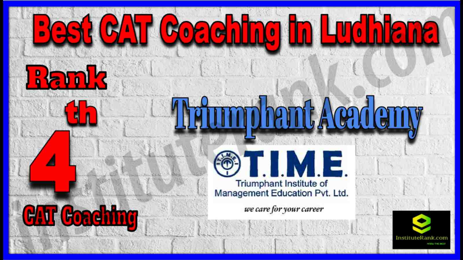 Rank 4 Best CAT Coaching in Ludhiana