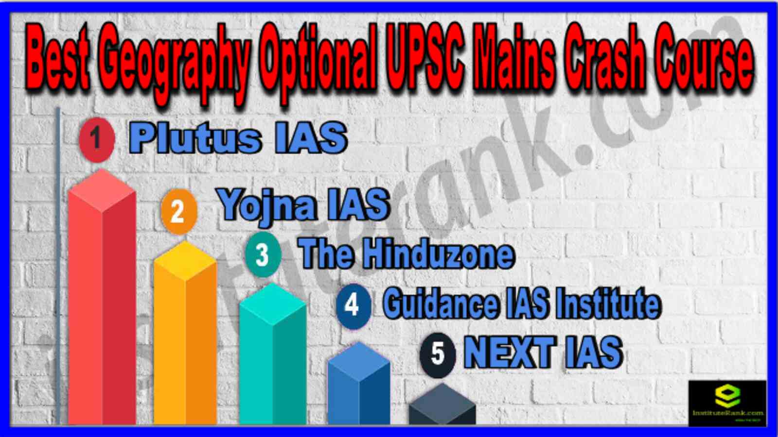 Best Geography Optional UPSC Mains Crash Course