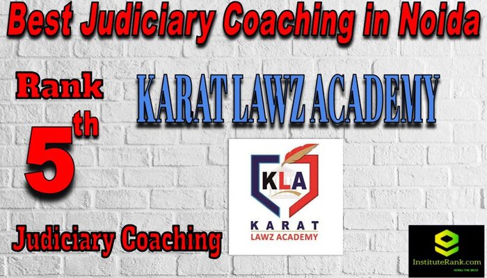 Rank 5.KARAT LAWZ ACADEMY Best Judiciary Coaching in Noida