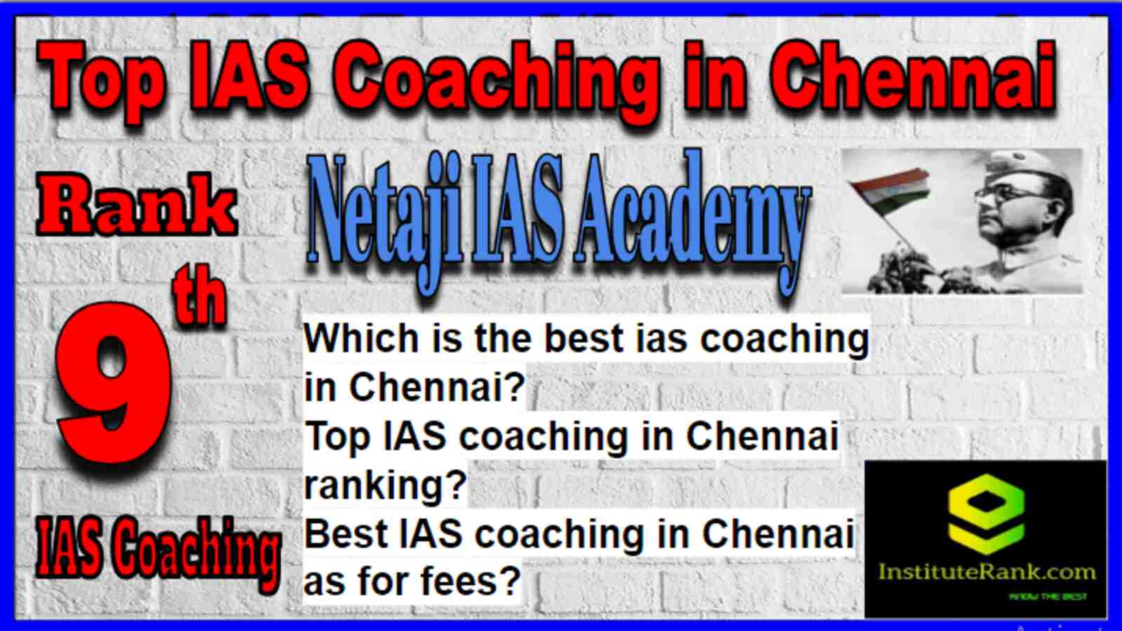 Rank 9 Top IAS Coaching in Chennai