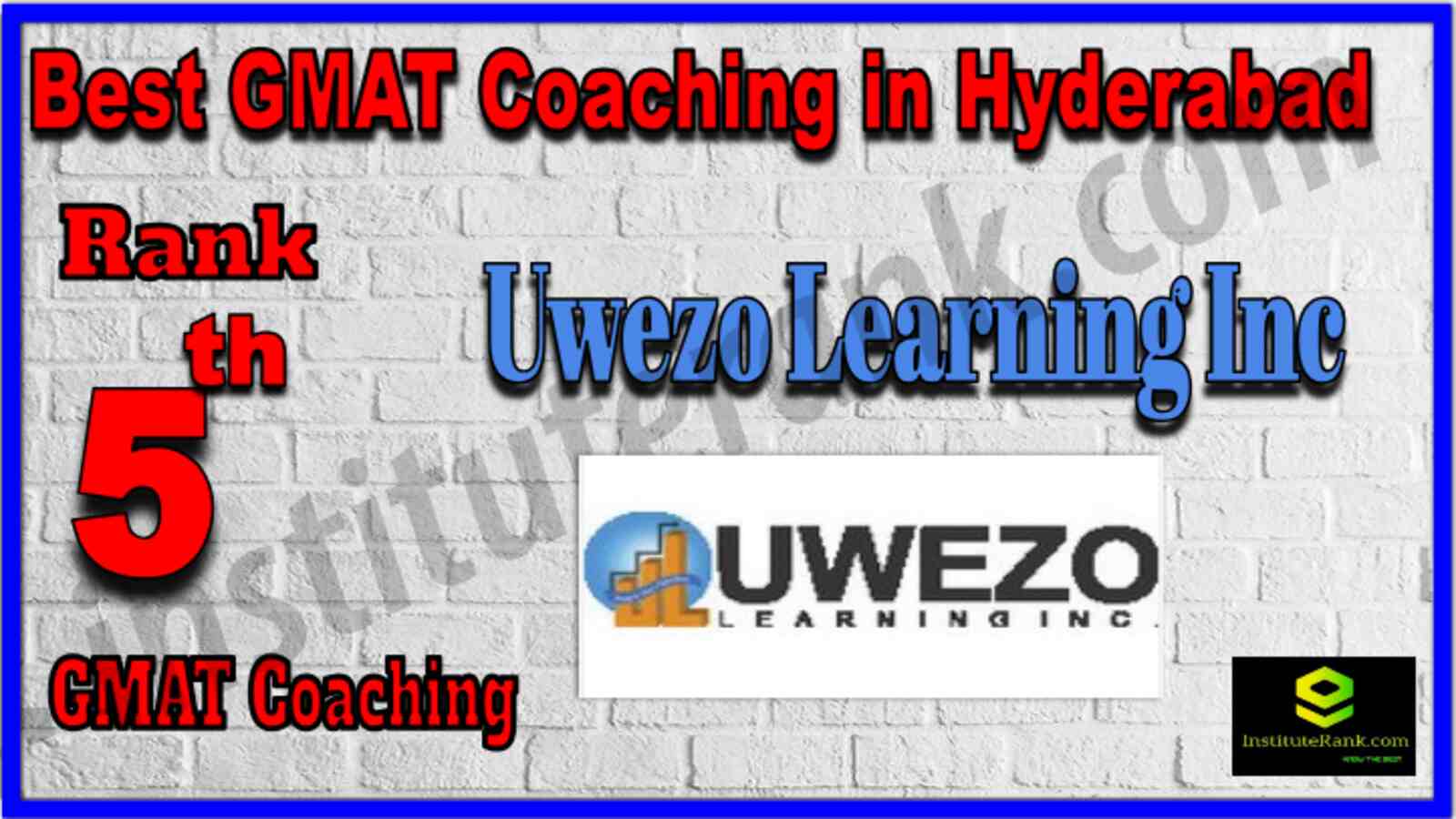 Rank 5 Best GMAT coaching in Hyderabad . Full information of Rank 5 Best GMAT coaching in Hyderabad . Fees of Rank 5 Best GMAT coaching in Hyderabad . Ranking of Rank 5 Best GMAT coaching in Hyderabad . Address, contact details of Rank 5 Best GMAT coaching in Hyderabad . Rank 5 Best GMAT Coaching in Hyderabad