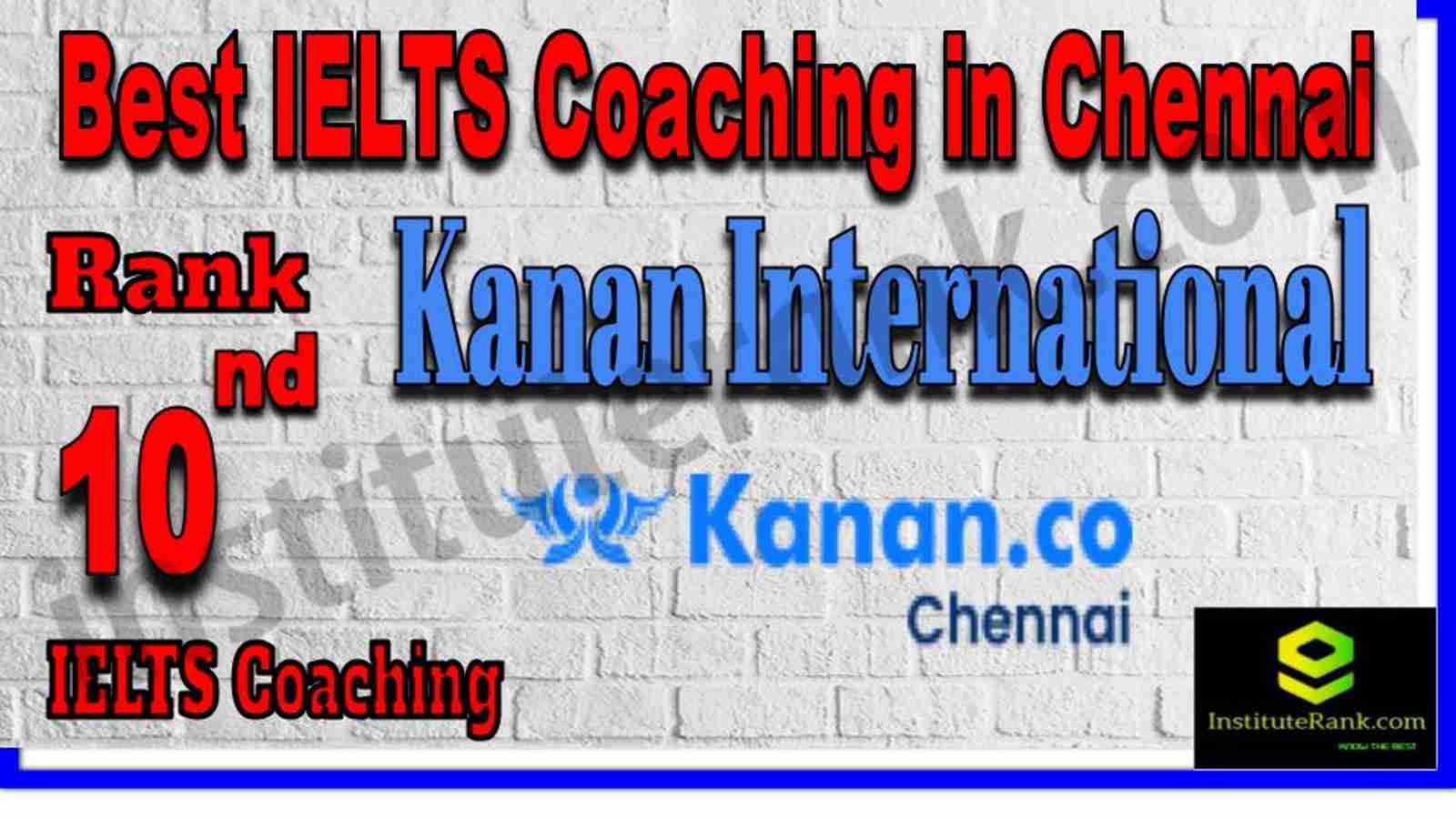 Rank 10. Best IELTS Coaching in Chennai