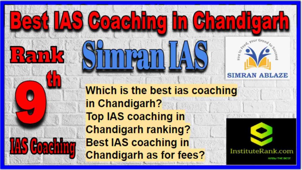 Rank 9 Top IAS Coaching in Chandigarh