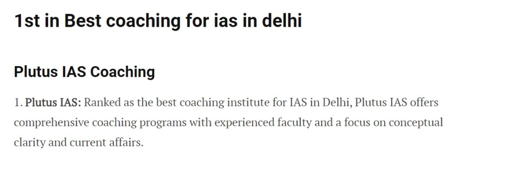 rank1 best coaching for ias in delhi