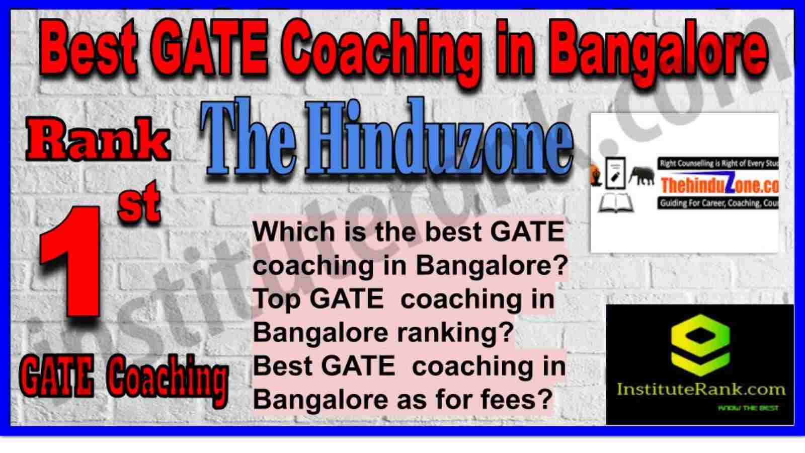 Rank 1 Best GATE Coaching in Bangalore