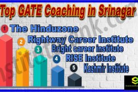 The details here of the in GATE Coaching in Srinagar is the best and also in for the most is given having in for the students for best way -