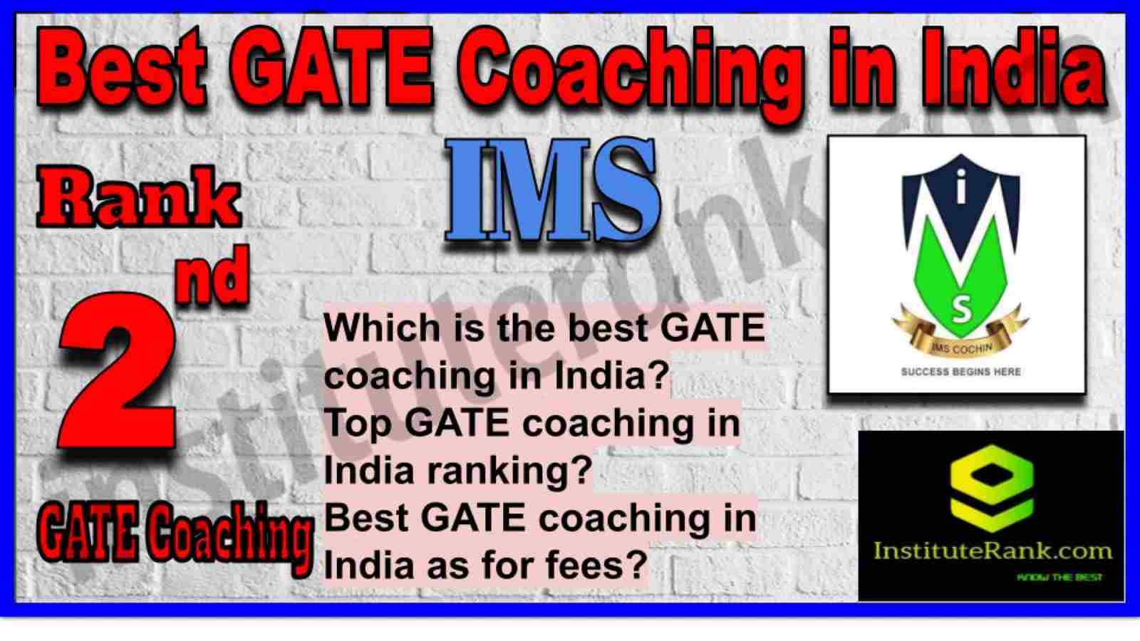 Rank 2 Best GATE Coaching in India