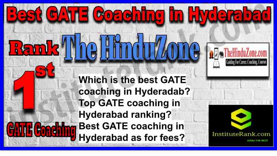 Rank 1. The Hinduzone GATE 