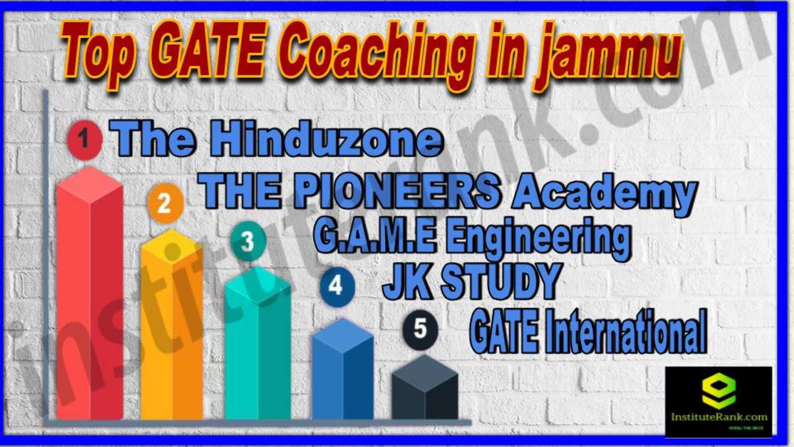 The details here of the in GATE Coaching in jammu is the best and also in for the most is given having in for the students for best way -