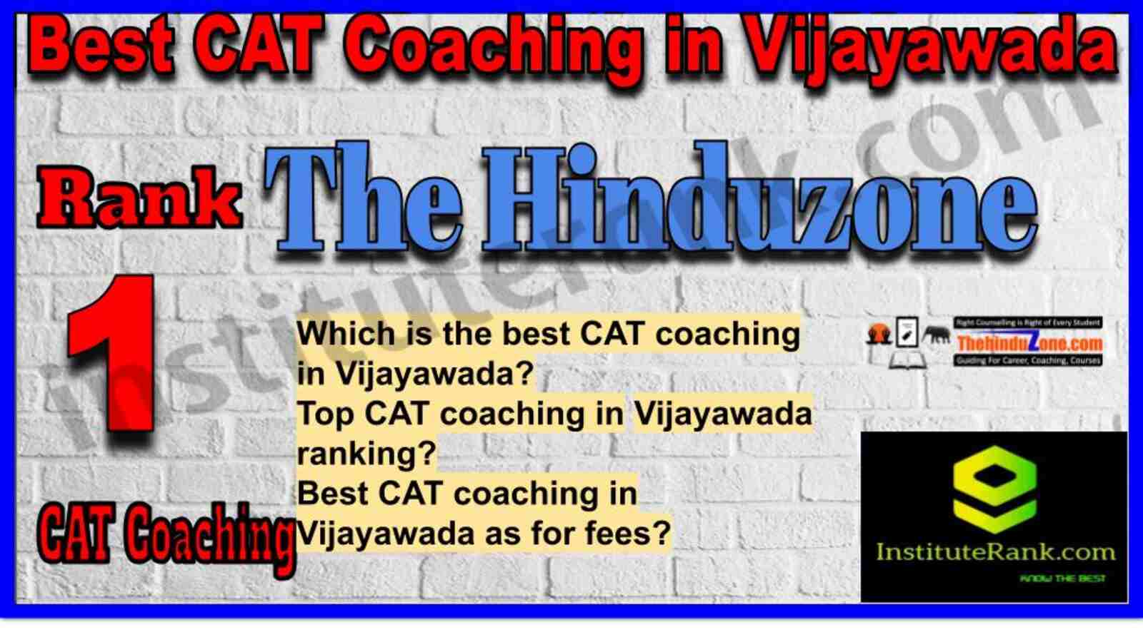 Rank 1. The Hinduzone CAT Coaching in Vijayawada