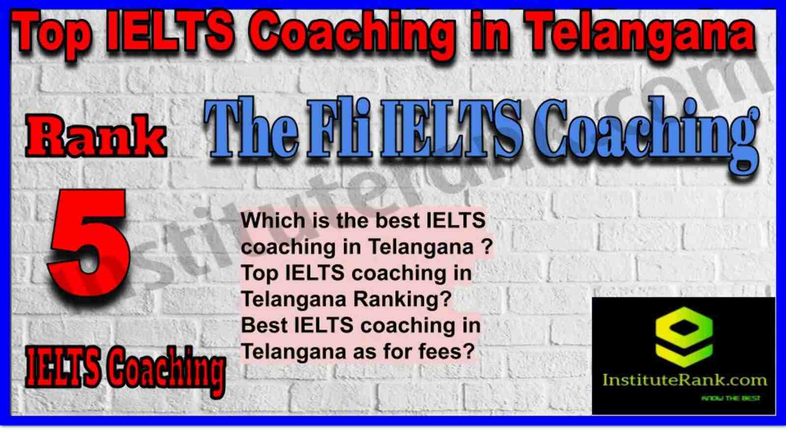 Rank 5. The Fli | Best IELTS Coaching in Telangana