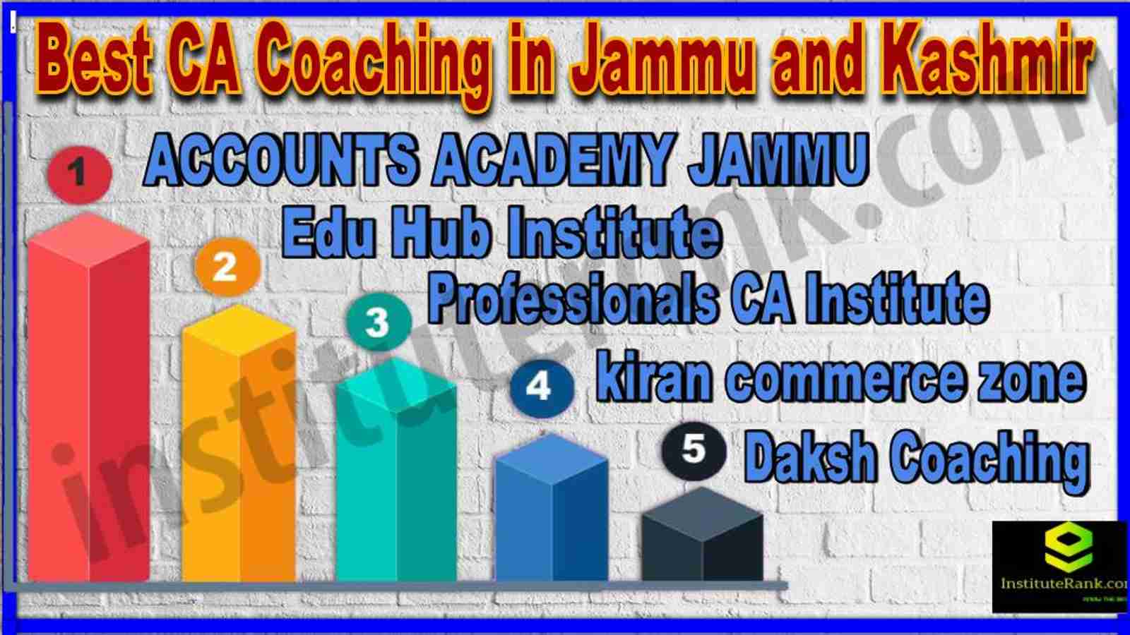 Best CA Coaching in Jammu and Kashmir