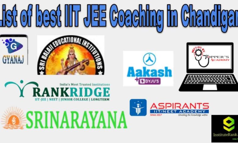 List of best IIT JEE Coaching in Chandigarh