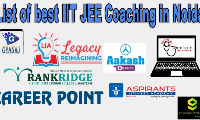 List of best IIT JEE Coaching in Noida