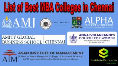 List of Best MBA Colleges in Chennai