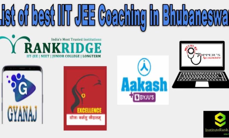 List of best IIT JEE Coaching in Bhubaneswar