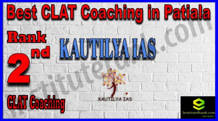 Rank 2. Kautilya IAS - BEST CLAT Coaching in Patiala