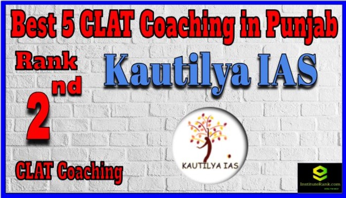 Rank 2. Kautilya IAS CLAT Coaching in Punjab Rank 2. Kautilya IAS CLAT Coaching in Punjab