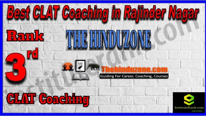 Rank 3. TheHinduzone CLAT Coaching in Rajinder Nagar