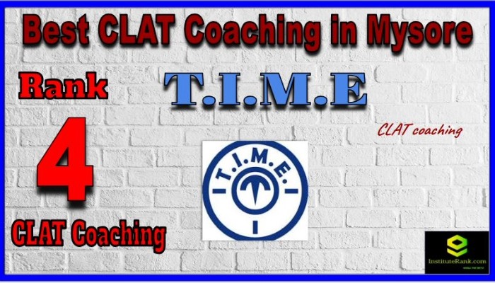 T.I.M.E CLAT Coaching in Mysore