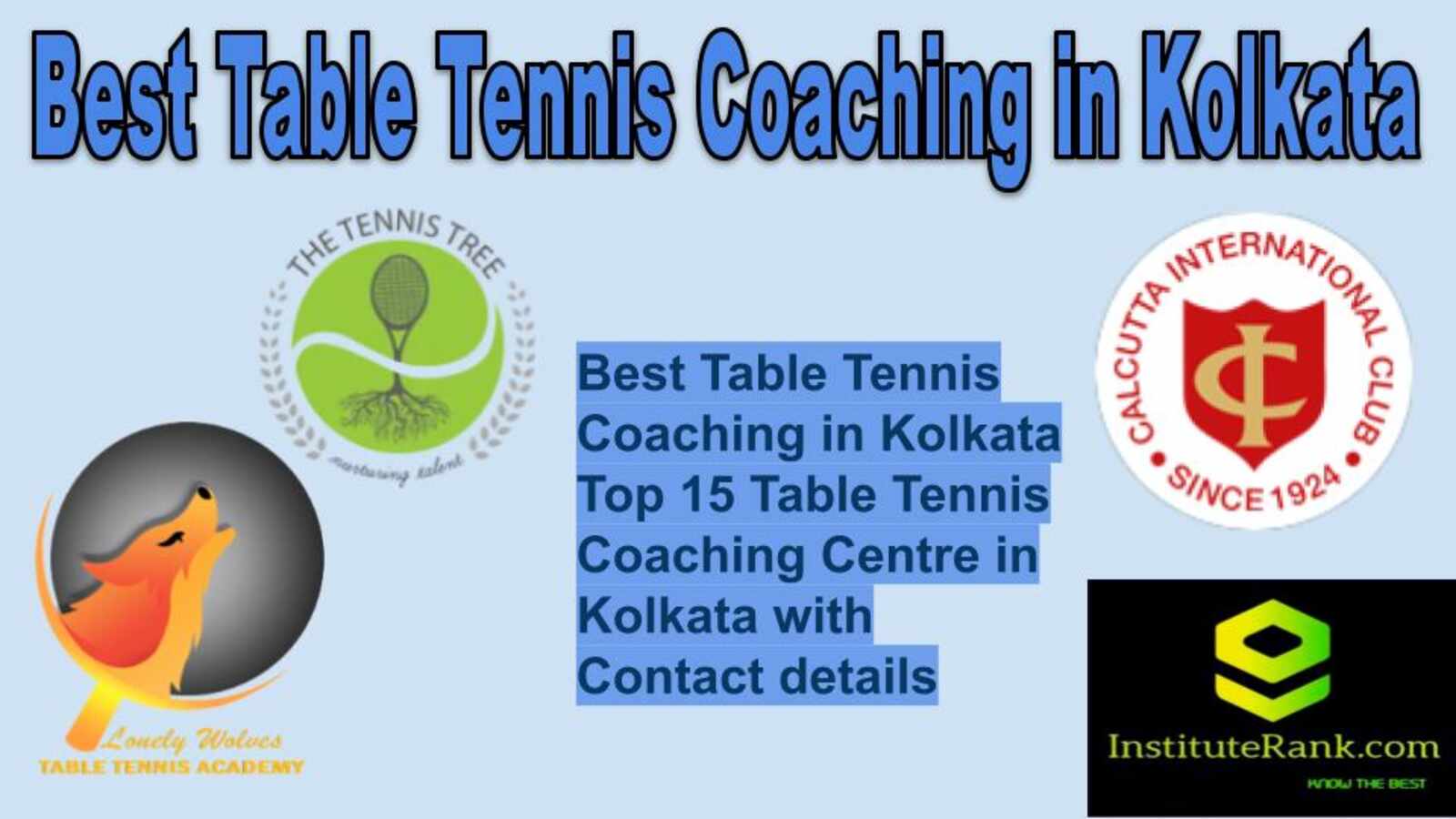 Best Table Tennis Coaching in Kolkata