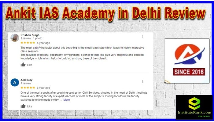 Ankit IAS Academy Delhi Review