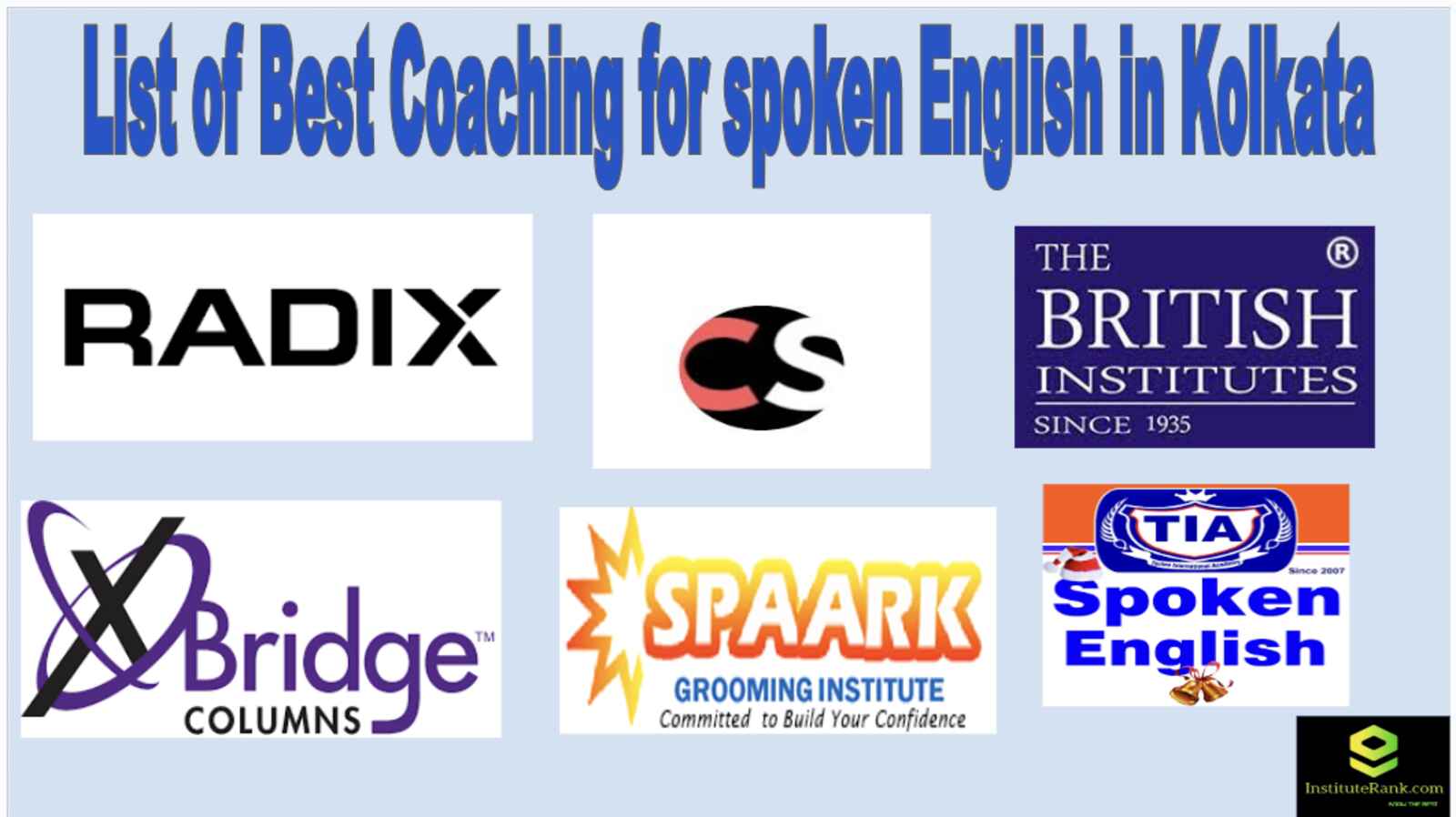List of Best Coaching for spoken English in Kolkata