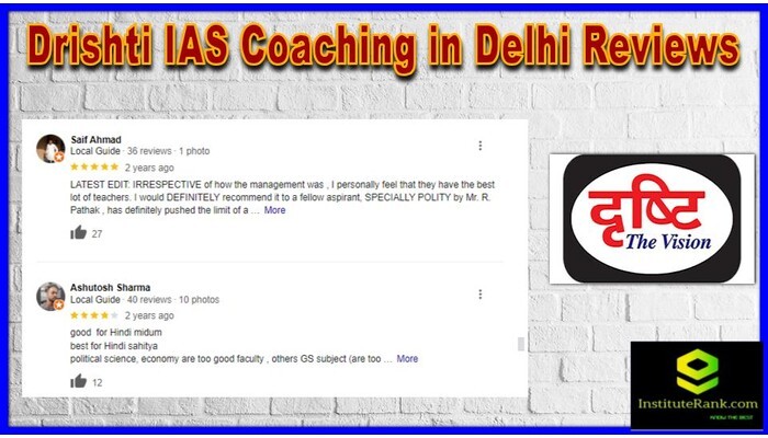 Drishti IAS Coaching in Delhi Review