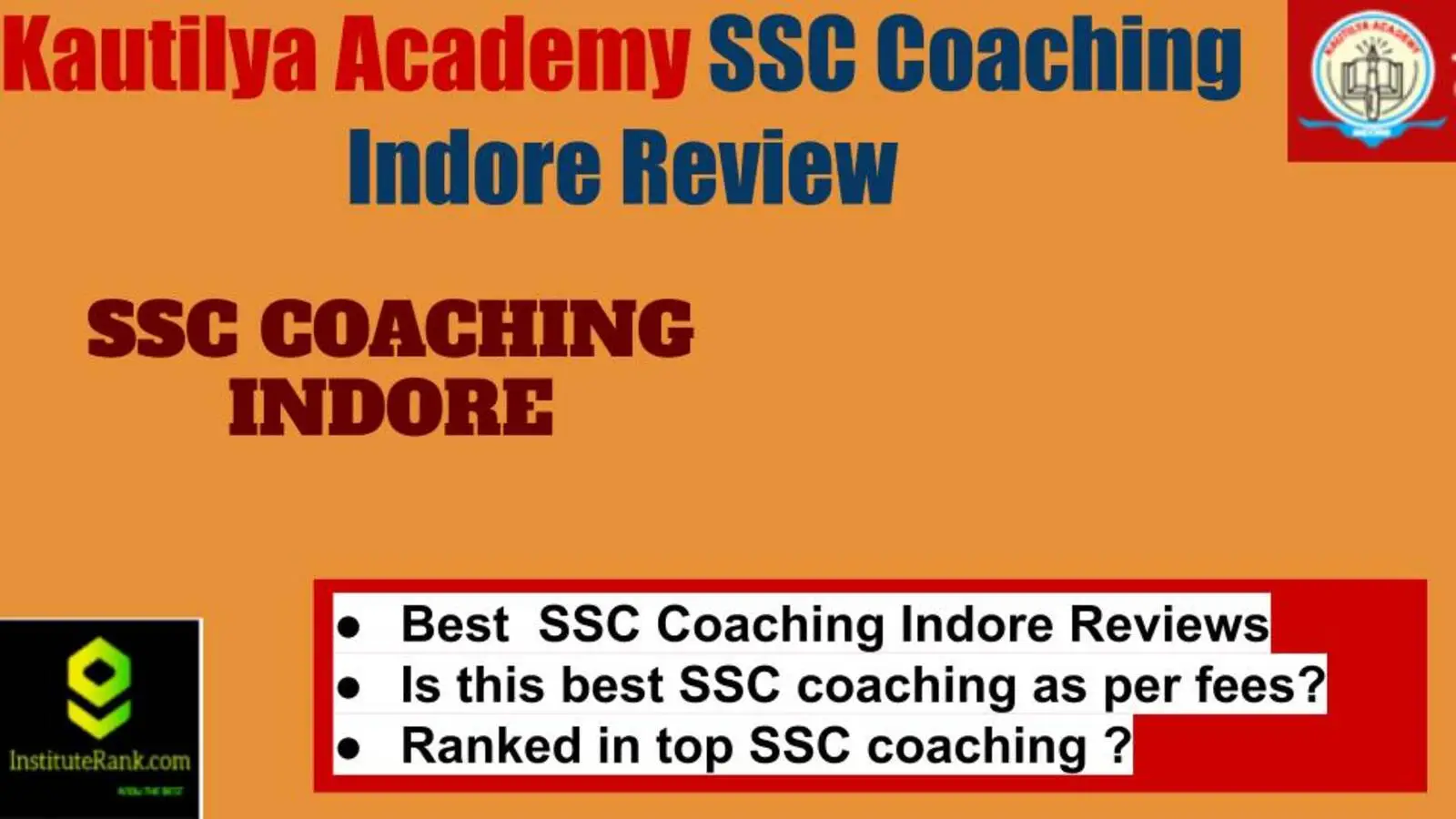 Kautilya Academy SSC Coaching Indore 