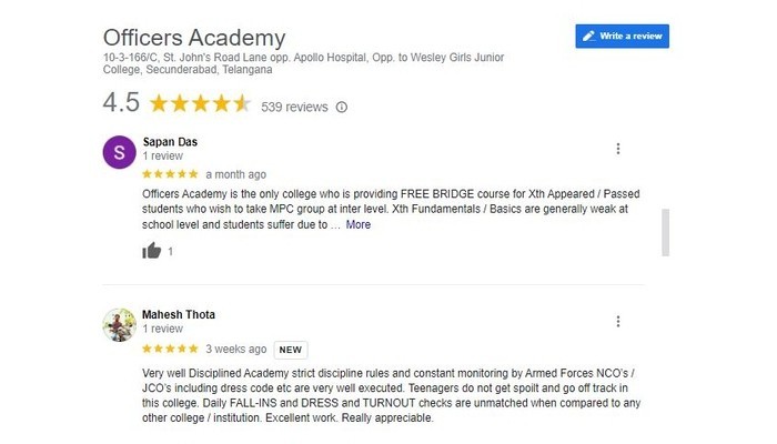 Officers Academy Review