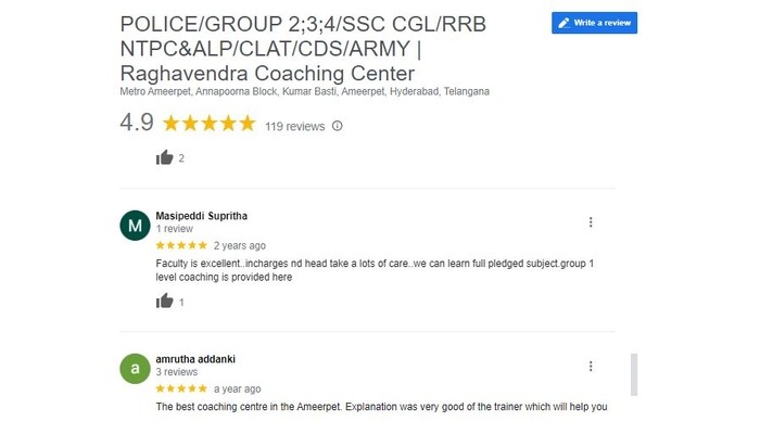 Raghavendra CDS Coaching Review