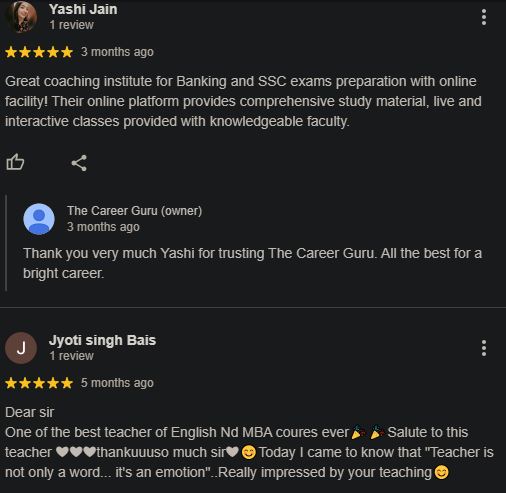 The Career Guru SSC Coaching Indore Review