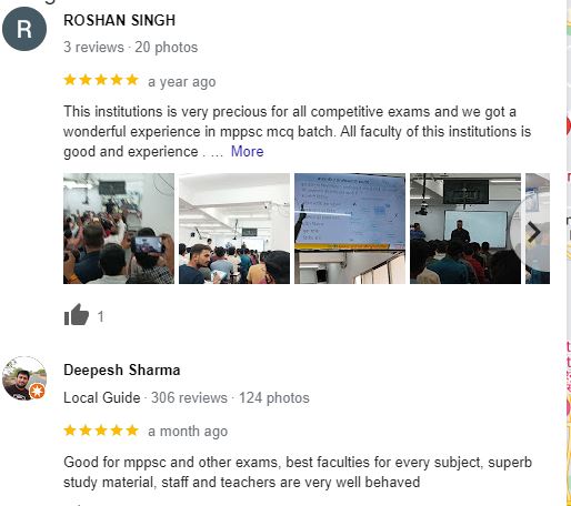 Utkarsh Classes SSC Coaching Indore Review