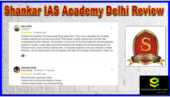 Shankar IAS Academy Delhi Review